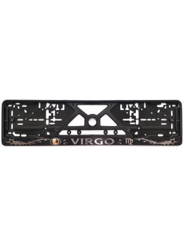 Number Plate Frame raised 3D embossed Zodiac sign VIRGO